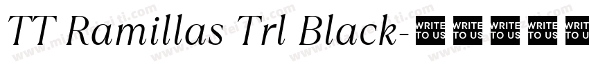 TT Ramillas Trl Black字体转换
